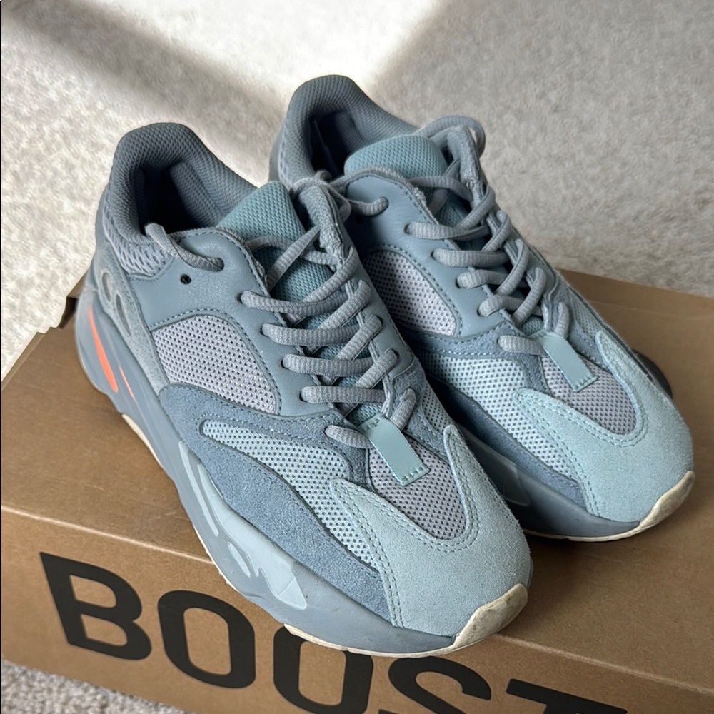 Yeezy Women's Shoes - Gray and Blue
